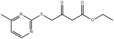 Ethyl 4-[(4-methylpyrimidin-2-yl)thio]-3-oxobutanoate Structure