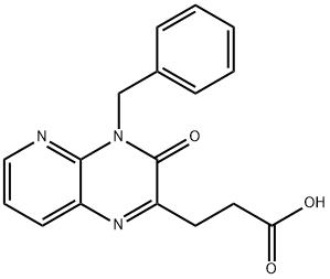 3-(4-Benzyl-3-oxo-3,4-dihydropyrido-[2,3-b]pyrazin-2-yl)propanoic acid Structure