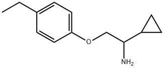 [1-Cyclopropyl-2-(4-ethylphenoxy)ethyl]amine 구조식 이미지