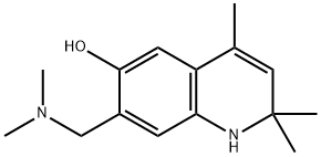 7-[(Dimethylamino)methyl]-2,2,4-trimethyl-1,2-dihydroquinolin-6-ol 구조식 이미지