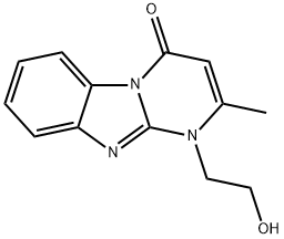 1-(2-Hydroxyethyl)-2-methylpyrimido-[1,2-a]benzimidazol-4(1H)-one Structure