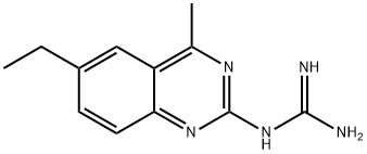 N-(6-Ethyl-4-methylquinazolin-2-yl)guanidine 구조식 이미지