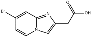 (7-Bromoimidazo[1,2-a]pyridin-2-yl)acetic acid 구조식 이미지