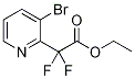 Ethyl difluoro(3-bromopyridin-2-yl)acetate 구조식 이미지