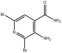 3-Amino-2,6-dibromoisonicotinamide Structure