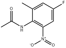 N-(4-Fluoro-2-methyl-6-nitrophenyl)acetamide 구조식 이미지