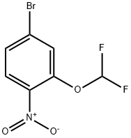 4-Bromo-2-(difluoromethoxy)-1-nitro-benzene Structure