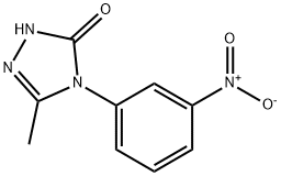 3-Methyl-4-(3-nitrophenyl)-4,5-dihydro-1H-1,2,4-triazol-5-one Structure