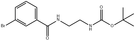 tert-Butyl 2-[(3-bromobenzoyl)amino]ethylcarbamate Structure