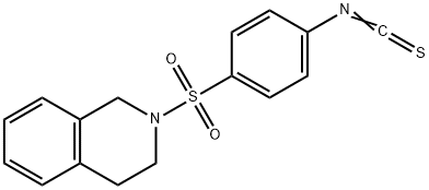 2-[(4-ISOTHIOCYANATOPHENYL)SULFONYL]-1,2,3,4-TETRAHYDROISOQUINOLINE 구조식 이미지