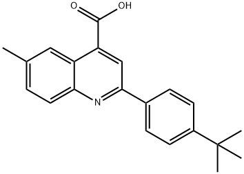 2-(4-TERT-BUTYLPHENYL)-6-METHYLQUINOLINE-4-CARBOXYLIC ACID Structure