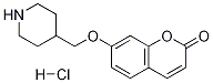 7-(4-PIPERIDINYLMETHOXY)-2H-CHROMEN-2-ONEHYDROCHLORIDE 구조식 이미지