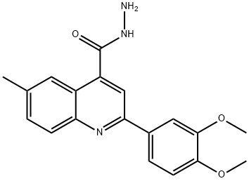 2-(3,4-DIMETHOXYPHENYL)-6-METHYLQUINOLINE-4-CARBOHYDRAZIDE 구조식 이미지