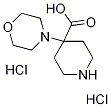 4-MORPHOLIN-4-YL-PIPERIDINE-4-CARBOXYLIC ACIDDIHYDROCHLORIDE Structure