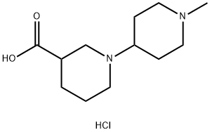 1''-METHYL-[1,4'']BIPIPERIDINYL-3-CARBOXYLIC ACIDHYDROCHLORIDE 구조식 이미지
