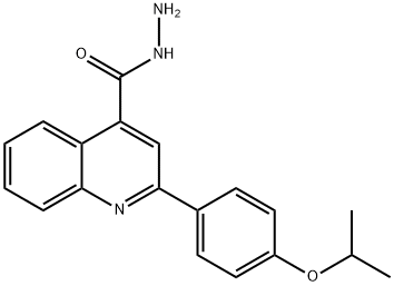 2-(4-ISOPROPOXYPHENYL)QUINOLINE-4-CARBOHYDRAZIDE Structure