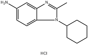 1-CYCLOHEXYL-2-METHYL-1H-BENZOIMIDAZOL-5-YLAMINEDIHYDROCHLORIDE Structure