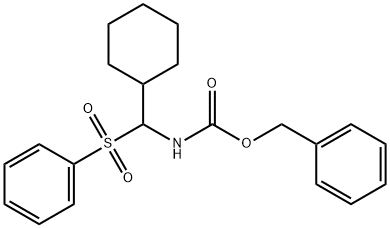 benzyl N-[cyclohexyl(phenylsulfonyl)methyl]carbamate Structure