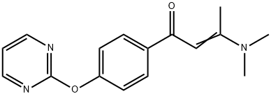 3-(dimethylamino)-1-[4-(2-pyrimidinyloxy)phenyl]-2-buten-1-one 구조식 이미지