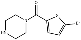 (5-bromo-2-thienyl)(piperazino)methanone Structure