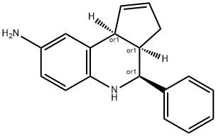 (3AR,4S,9bS)-4-phenyl-3a,4,5,9b-tetrahydro-3H-cyclopenta[c]quinolin-8-amine Structure