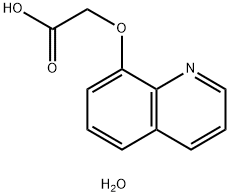 (Quinolin-8-yloxy)-acetic acid hydrate 구조식 이미지