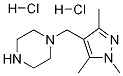 1-(1,3,5-Trimethyl-1H-pyrazol-4-ylmethyl)-piperazine dihydrochloride Structure