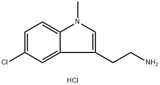 2-(5-Chloro-1-methyl-1H-indol-3-yl)-ethylaminehydrochloride 구조식 이미지