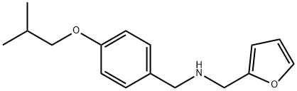 2-Furyl-N-(4-isobutoxybenzyl)methanamine 구조식 이미지