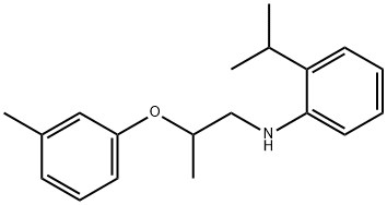 2-Isopropyl-N-[2-(3-methylphenoxy)propyl]aniline Structure