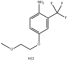 4-(2-Methoxyethoxy)-2-(trifluoromethyl)anilinehydrochloride Structure