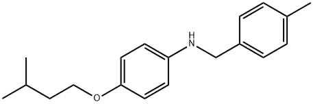 4-(Isopentyloxy)-N-(4-methylbenzyl)aniline 구조식 이미지