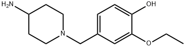 4-[(4-Aminopiperidin-1-yl)methyl]-2-ethoxyphenol 구조식 이미지