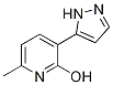 6-Methyl-3-(1H-pyrazol-5-yl)pyridin-2-ol 구조식 이미지
