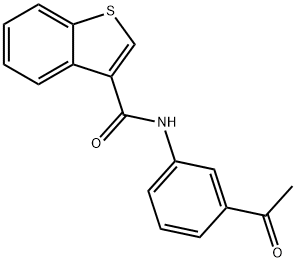 N-(3-Acetylphenyl)-1-benzothiophene-3-carboxamide Structure