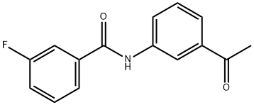 N-(3-Acetylphenyl)-3-fluorobenzamide 구조식 이미지