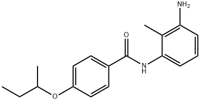 N-(3-Amino-2-methylphenyl)-4-(sec-butoxy)benzamide 구조식 이미지