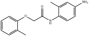 N-(4-Amino-2-methylphenyl)-2-(2-methylphenoxy)-acetamide 구조식 이미지