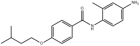 N-(4-Amino-2-methylphenyl)-4-(isopentyloxy)-benzamide 구조식 이미지