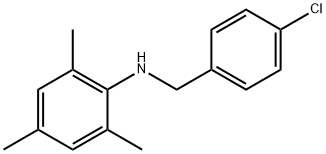 N-(4-Chlorobenzyl)-2,4,6-trimethylaniline 구조식 이미지