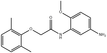 N-(5-Amino-2-methoxyphenyl)-2-(2,6-dimethylphenoxy)acetamide Structure