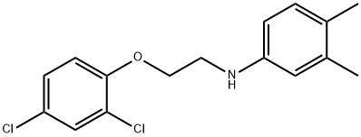 N-[2-(2,4-Dichlorophenoxy)ethyl]-3,4-dimethylaniline 구조식 이미지