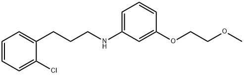 N-[3-(2-Chlorophenyl)propyl]-3-(2-methoxyethoxy)-aniline 구조식 이미지