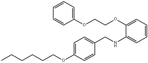 N-[4-(Hexyloxy)benzyl]-2-(2-phenoxyethoxy)aniline Structure