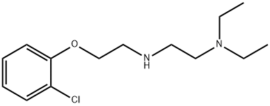 N1-[2-(2-chlorophenoxy)ethyl]-N2,N2-diethyl-1,2-ethanediamine 구조식 이미지