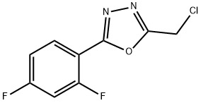 2-(chloromethyl)-5-(2,4-difluorophenyl)-1,3,4-oxadiazole Structure