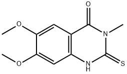 2-mercapto-6,7-dimethoxy-3-methylquinazolin-4(3H)-one 구조식 이미지