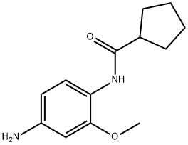 N-(4-amino-2-methoxyphenyl)cyclopentanecarboxamide 구조식 이미지