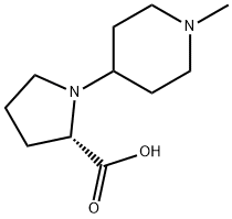 1-(1-Methylpiperidin-4-yl)pyrrolidine-2-carboxylic  acid Structure