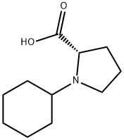 1-Cyclohexylpyrrolidine-2-carboxylic  acid 구조식 이미지